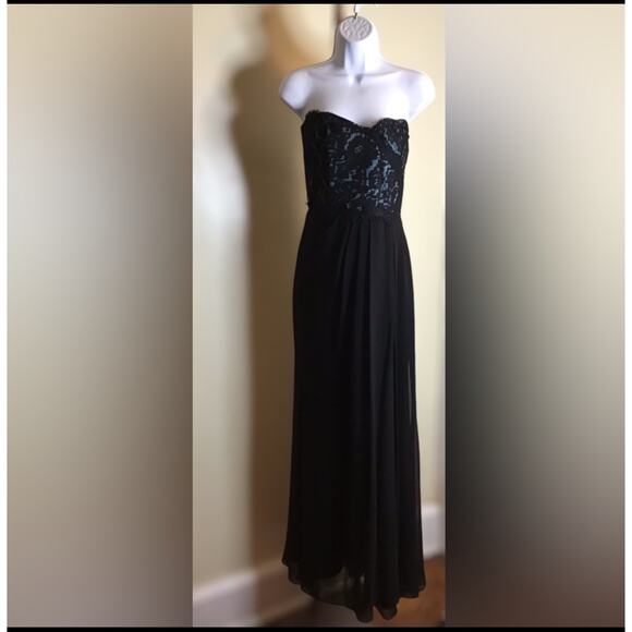Jim HJelm Occasions Black Coset Gown Sz.12 Goth bridesmaid Whimsigoth Vintage - Picture 5 of 11